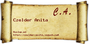 Czelder Anita névjegykártya